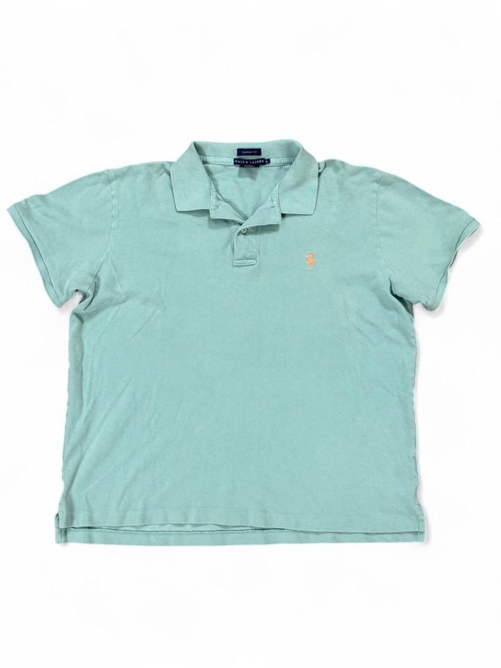 Vintage Y2K Polo Ralph Lauren Green Cotton Polo Shirt Men’s XL Classic Fit